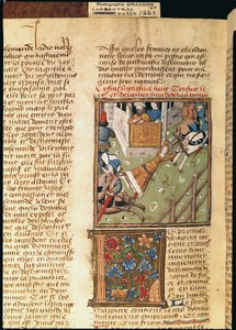 Ms 622 fol.221v La torture de Brunehilde des Hommes Illustres, vers 1460