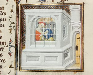 Charité Romaine : Cimon et Pero, de De Claris Mulieribus, par Giovanni Boccaccio (1313-75) - French School