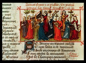 Les Neuf Muses, du Champion des Dames par Martin le Franc, 1451