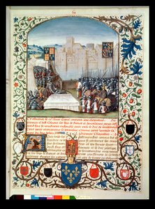 Les armées bourguignonne et anglaise, des Anciennes Chroniques d