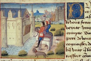 Ms Hunter 252 f.169v Douves autour d