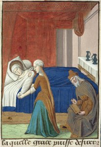 La Naissance de Jean-Baptiste, de Vita Christi, par Ludolf de Saxe - French School