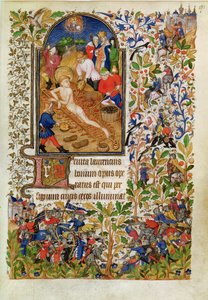Le Martyre de Saint Laurent, des Heures de Marguerite d