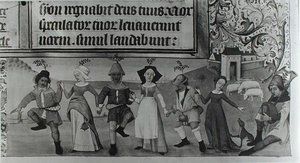 Ms Lat 1173 f.20 Danse Pastorale, des Heures de Charles d