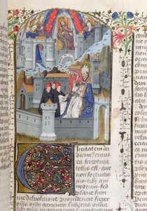 Jérusalem et Babylone, de La Cité de Dieu par Saint Augustin - French School