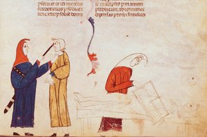 Ms Lat 9187 fol.24 Scène de torture, des Coutumes de Toulouse - French School