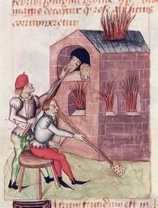 Souffleurs de verre, du Tractatus de Herbis de Dioscoride