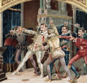 Assassinat du duc de Guise (Henri Ier de Lorraine, dit le Balafré) - French School
