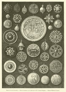 Musée des arts décoratifs, Choix de boutons - French School