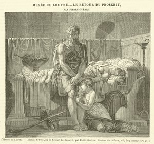 Musée du Louvre, Marcus Sextus, ou le Retour du Proscrit - French School