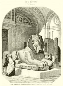 Monuments égyptiens, Sphinx de granit rose - French School
