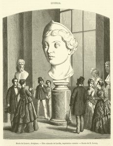 Musée du Louvre, Sculpture, Tête colossale de Lucilla, impératrice romaine - French School
