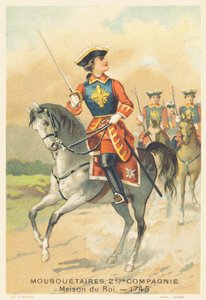 Mousquetaires, 2e compagnie, Maison du Roi en 1745