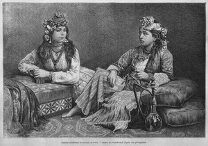 Femmes musulmanes de Sidon, de La Syrie d