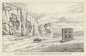 Naksh-i-Rustem, vue générale de la nécropole - French School