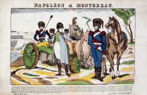 Napoléon à Montereau 28 février - French School
