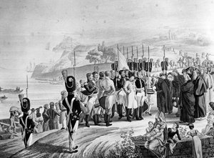 Napoléon arrivant sur l
