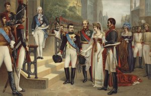 Napoléon I et la Reine de Prusse - French School
