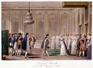 Napoléon demande Marie Louise en mariage à l