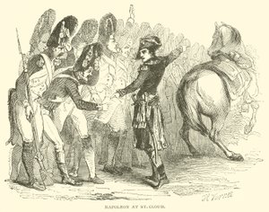 Napoléon à Saint-Cloud (gravure) - French School