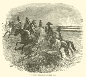 Napoléon traversant la Mer Rouge - French School