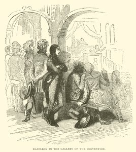 Napoléon dans la galerie de la convention (gravure) - French School