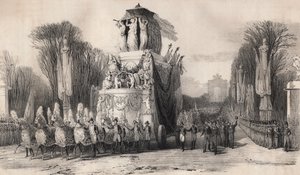 Le retour de Napoléon de Sainte-Hélène, 1821 - French School