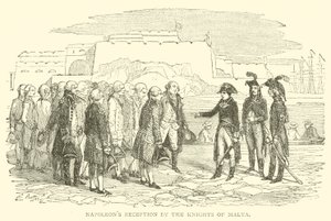 Réception de Napoléon par les Chevaliers de Malte - French School