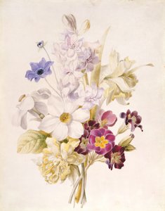 Narcisses et autres fleurs, 1840 - French School