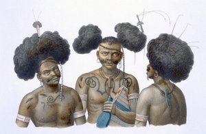 Indigènes de Nouvelle-Guinée, 1826 - French School