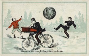 Nouveau siècle - le cycliste studieux - French School