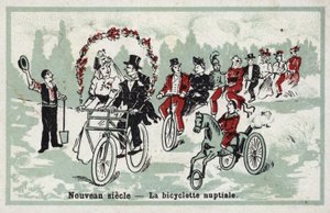 Nouveau siècle - le vélo de mariage - French School