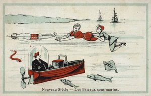 Nouveau siècle - bateaux sous-marins - French School