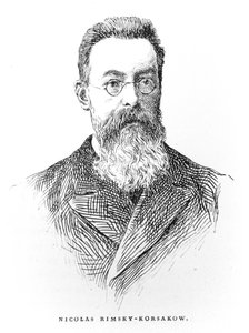 Nicolai Andreievitch Rimski-Korsakov (1844-1908), illustration extraite de L