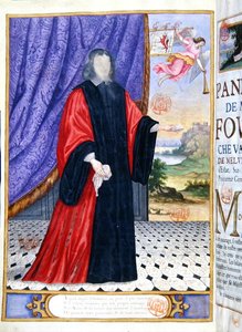 Nicolas Fouquet (1615-80) miniature illustration de 