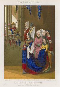 Noble femmes et leurs prétendants - French School
