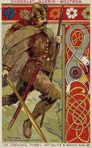 Costume viking norvégien, 6e siècle - French School