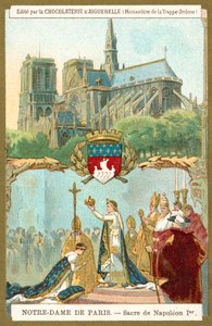 Notre-Dame de Paris et le couronnement de Napoléon Ier comme empereur de France - French School