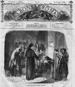 Série de romans : "Notre-Dame de Paris" par Victor Hugo (1802-1885). Le prêtre décide d