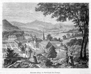 Vieille abbaye de Port-Royal-des-Champs vue d