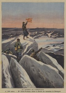 Sur un sommet himalayen - French School