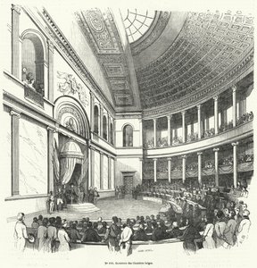 Ouverture de la Chambre des représentants, la chambre basse du parlement belge - French School