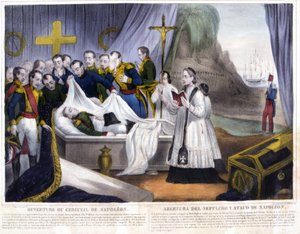 Ouverture du cercueil de Napoléon sur l