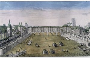 Vue optique de Paris : Le Pont au Change. sd. v. 1800, ville de Paris.