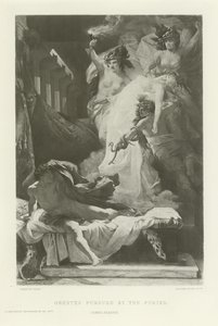 Oreste poursuivi par les Furies (gravure)