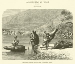 Outres pour traverser la rivière Bias - French School
