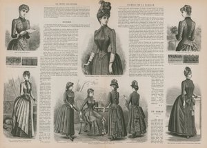 Page de La Mode Illustrée - French School