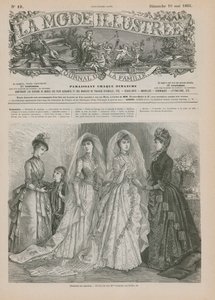 Page de La Mode Illustrée, 1885 - French School