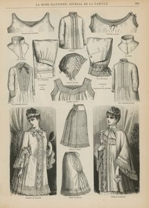 Page de La Mode Illustrée, 1885 - French School