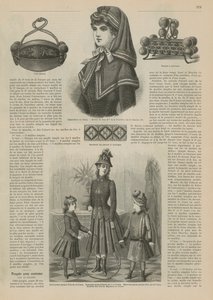 Page de La Mode Illustrée, 1885 - French School
